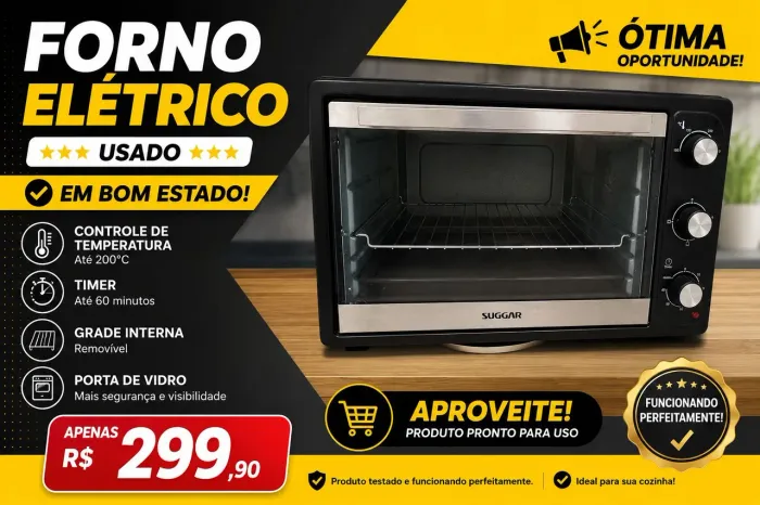 Forninho usado muito conservado