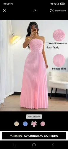 Vestido longo de Festa