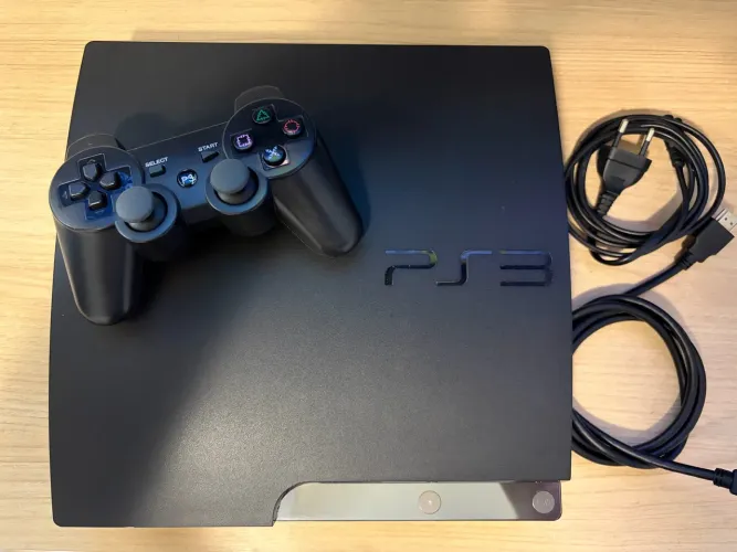 Playstation 3 slim 480gb de SSD 1 controle