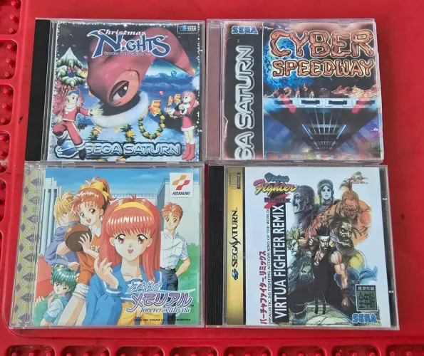 Lote de 6 jogos originais do sega saturno