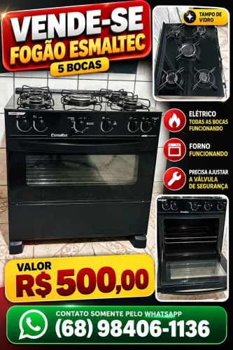 ? VENDE-SE FOGÃO ESMALTEC 5 BOCAS?