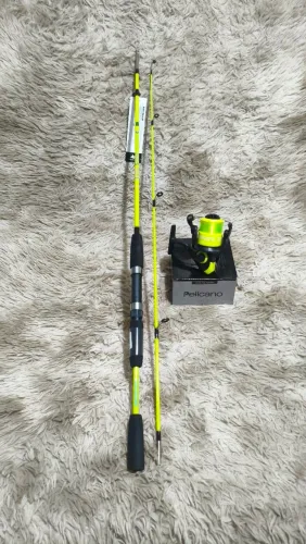 Kit vara e molinete novo