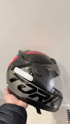 Capacete pro tork preto com rosa