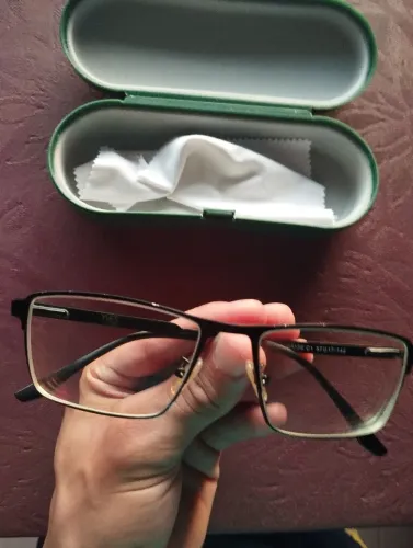 Armação de grau preta em metal Yves Eyewear G8129 C1 57-17-142