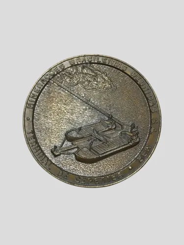 Medalha comemorativa da Minerações Brasileiras Reunidas SA