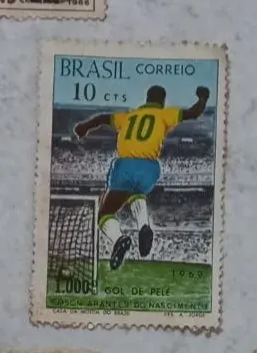 Selo Comemorativo 1000 Gols Pelé