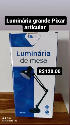 Luminária grande Pixar articular / SUPER PROMOÇÃO 