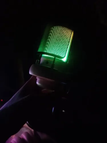 Microfone gamer RGB