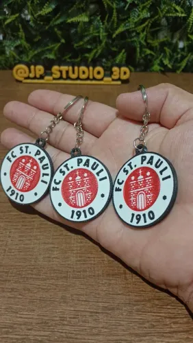 Kit 3 Chaveiros do FC ST. Pauli da Alemanha