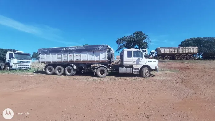 SCANIA 112 HS 4x2 - 86 + CARRETA BASCULANTE RONDON - 94