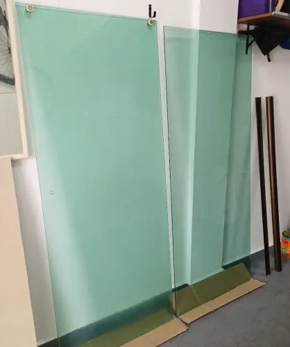 Porta box de vidro.