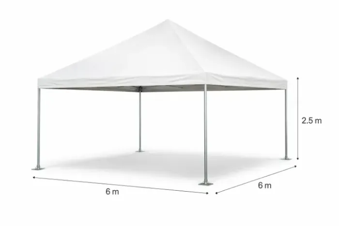 Tenda 6x6 Piramidal De Aço Carbono Galvanizado