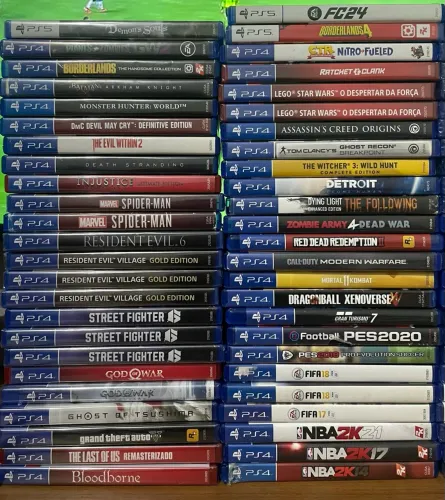 JOGOS DE PS4/PS5 novos e usados