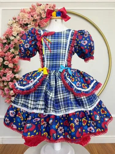 Vestido junino infantil 