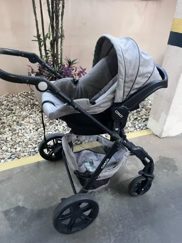 Cadeirinha Bebê Conforto + Carrinho Cosco