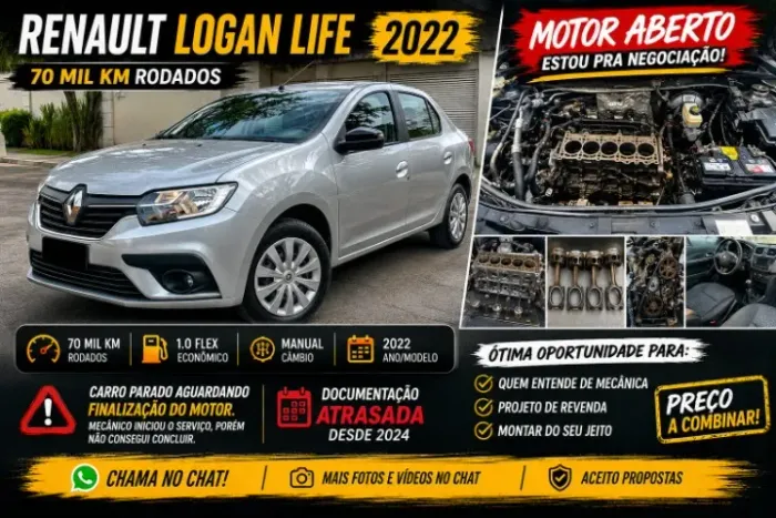 Renault Logan Life Flex 1.0 12V 4P Mec. 2020