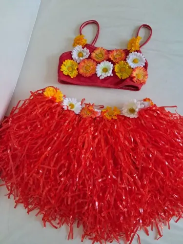 Fantasia havaiana de 3 a 4 anos 