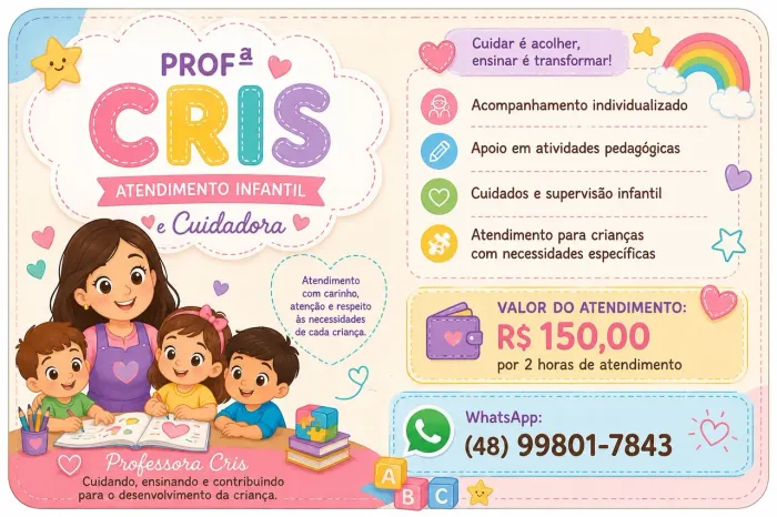 Cuidadora de crianças especial com vários diagnóstico