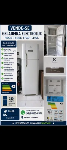 Vende-se essa geladeira pó motivo de viagem