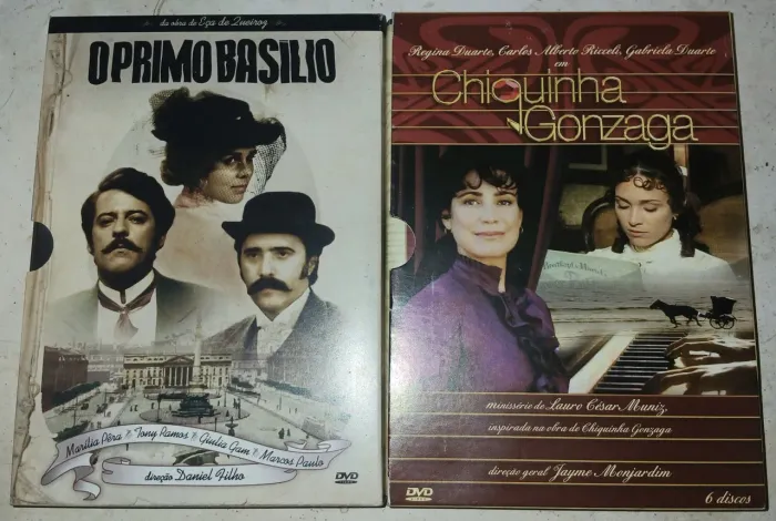 2 Box dvd's O Primo Basilio/ Chiquinha Gonzaga Minisséries Globo
