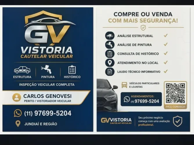 VISTORIA CAUTELAR CONSULTORIA E AVALIAÇÃO AUTOMOTIVO 