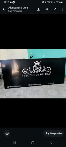 Placa ACM medindo 1x2,5 metros valor 400