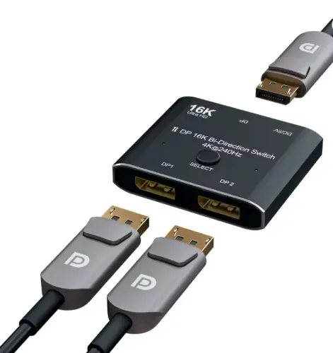 DisplayPort 2.0 Switcher 16K@60hz 4K@240hz