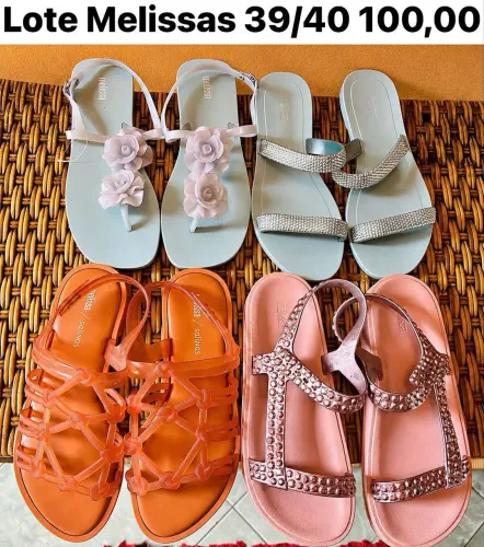 Lote Melissas 39/40 semi novas 100,00