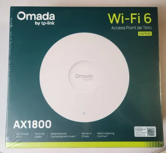 ACCESS POINT WI-FI 6 AX1800 TP-LINK OMADA EAP610 - NOVO
