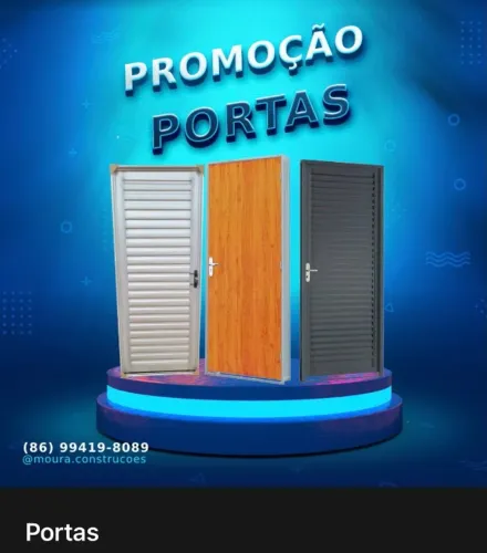 Kit Promocional de Portas Madeira e Alumínio