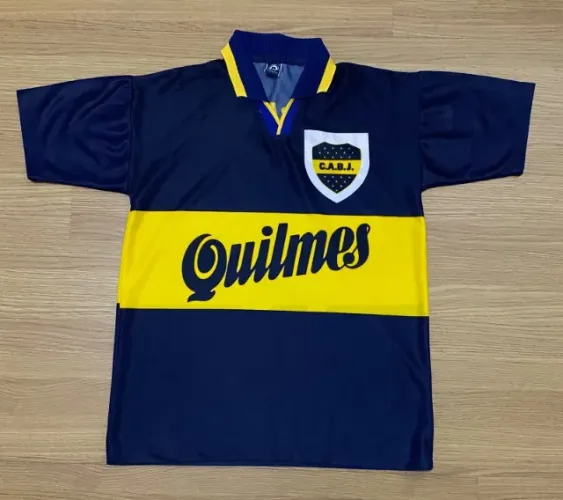 Camisa Boca Juniors Quilmes 10 Vintage Bonartt Retrô Anos 90 CGC