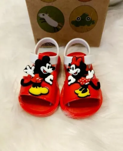 sandália infantil melissa, mickey e minnie, tamanho 18.
