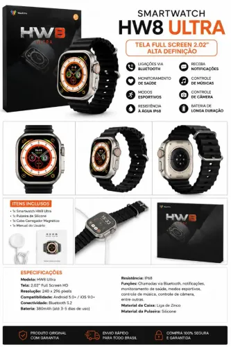 Smartwatch HW8 Ultra