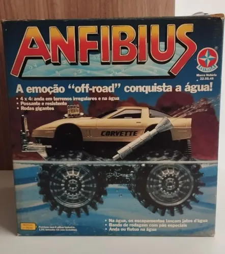 Carrinho Anfibius estrela década 80