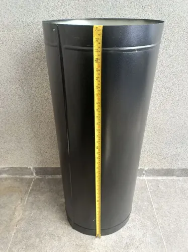 Duto chaminé 40cm x1mt preto