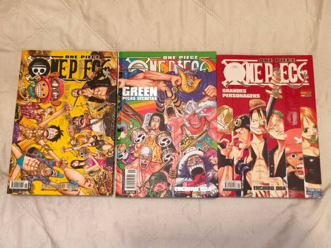 Databooks One Piece Yellow, Red e Green