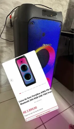Vendo caixa Aiwa 300rms