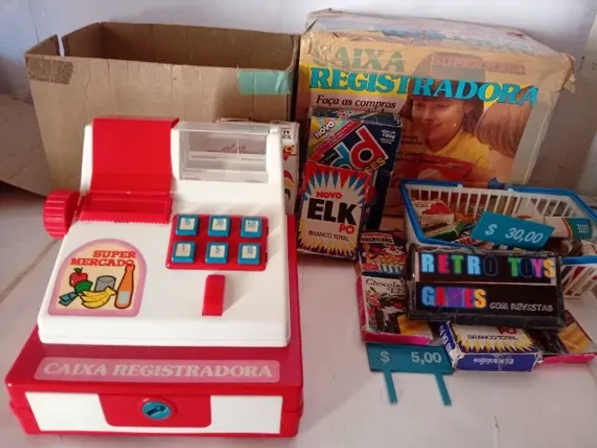 BRINQUEDO CAIXA REGISTRADORA GLASLITE 