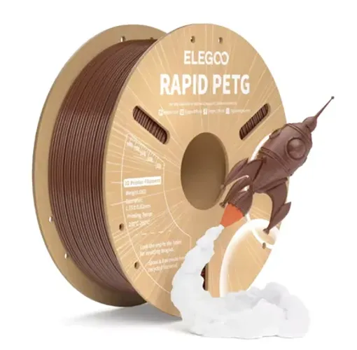 1kg ELEGOO Rapid PETG Marrom Filamento 1KG High Speed (novo) na embalagem de vacuo