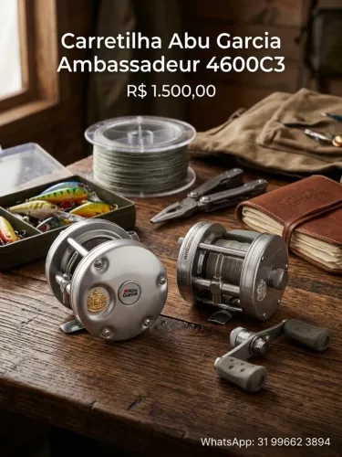 Carretilha Abu Garcia ambassadeur 4600C3 muito conservada