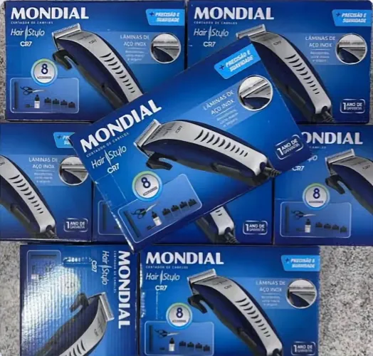 MÁQUINA DE CORTAR CABELO MONDIAL COMPLETA MANTENHA O SEU VISUAL EM DIA SEM GASTAR NADA