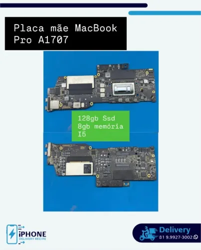 Placa mãe MacBook Pro A1707  13? 128ssd / 8gb / i5