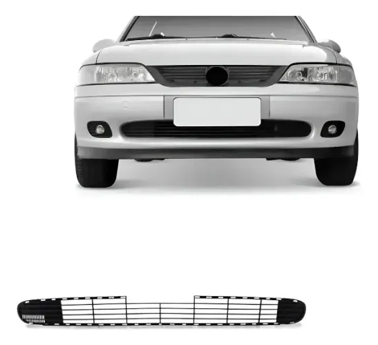 Grade Inferior Parachoque Dianteiro Vectra 1998/2005 Preto Fosco