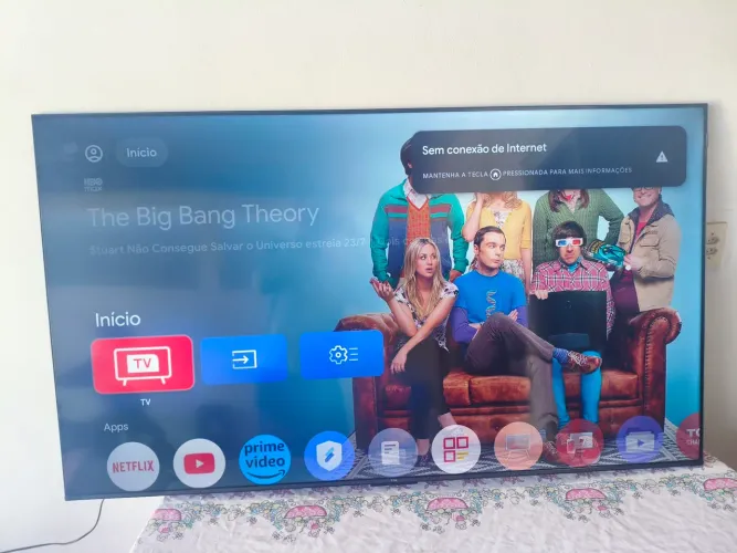 Tv 65 Tcl Google tv Android 4k Cm altofalante Externo - Passo Cartão e Pego TV menor