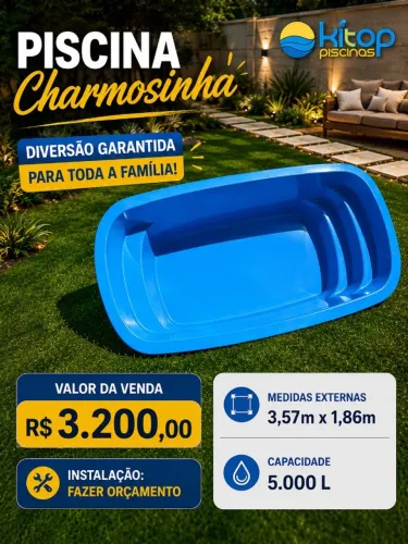 Vendo Piscina Infantil de Fibra de 5.000 L | $ 3.200 Direto da Fábrica