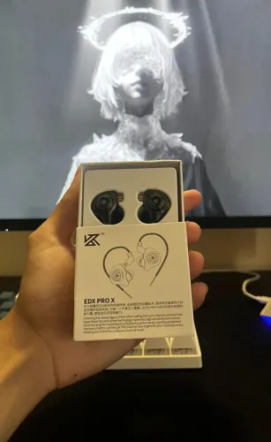 Fone KZ EDX PRO C/ MIC GRAY - Novo/Lacrado