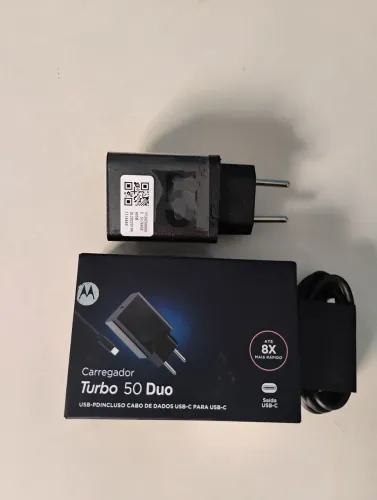 Carregador Turbo Power de Carregamento Rápido 50 watts entrada duplo USB Tipo C