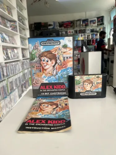 JOGO ALEX KIDD IN THE ENCHANTED CASTLE NA CAIXA SEMINOVO - MEGA DRIVE