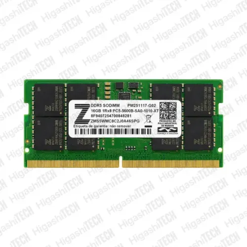 Memória RAM DDR5 16GB 1RX8 PC5-5600B-SA0-1010-XT Zilia