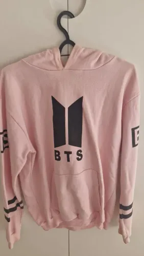 moletom bts com touca de ursinho